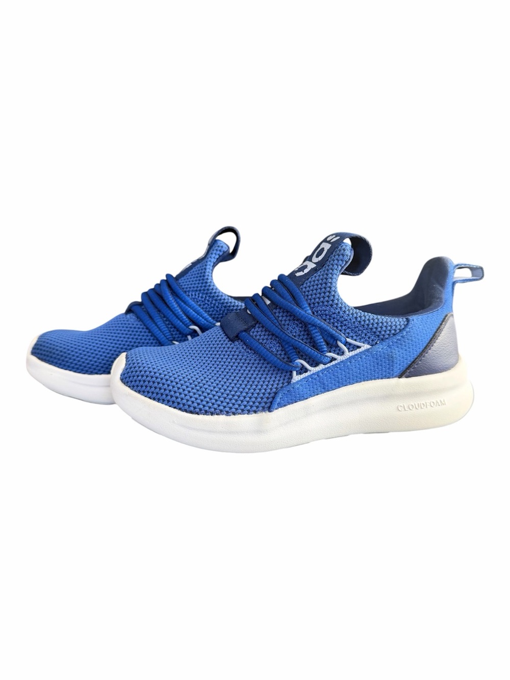 Adidas Cloudfoam Lite Racer Adapt 7.0 Kids' Shoes-Royal Blue/White
